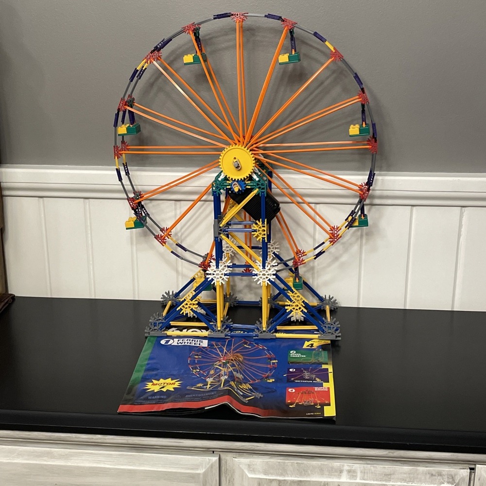 K'nex Ferris Wheel 478 pieces #12078 With Motor Complete